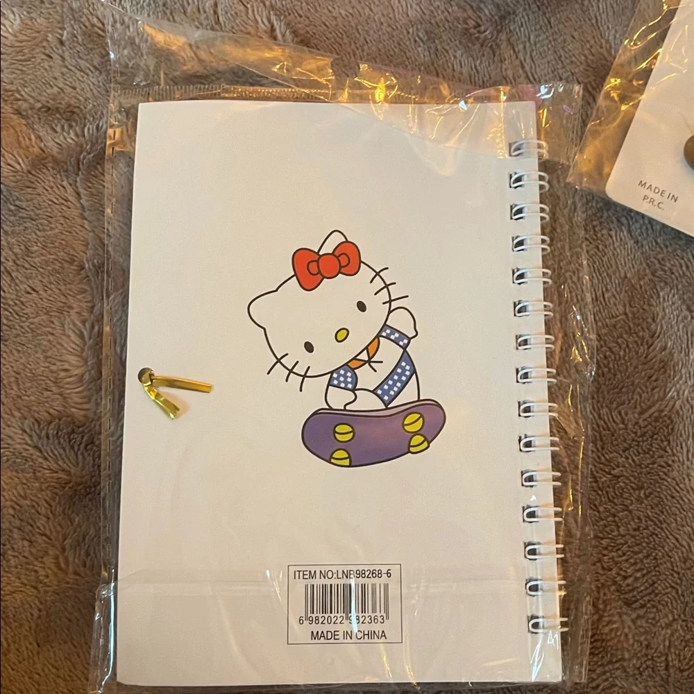 Hello Kitty Pink Kids Accessory Set jewelry socks croc charms notebook more nwt